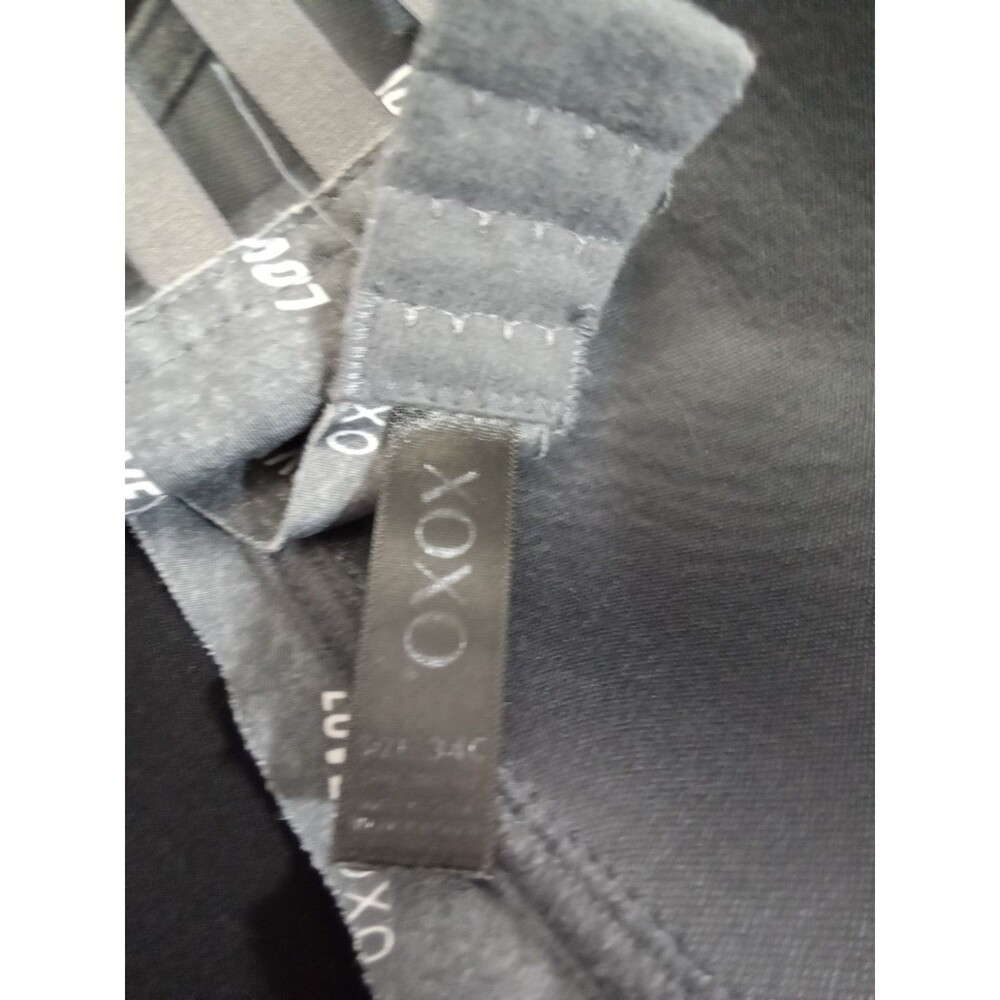 Xoxo Bra Gray White Lettering 34C - Picture 8 of 9